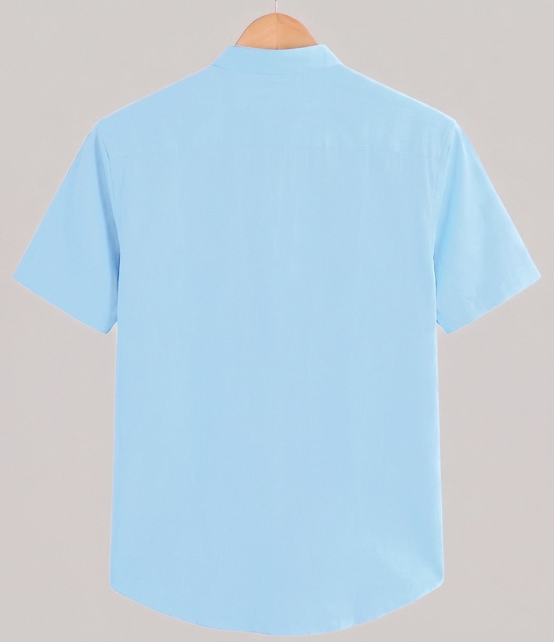 KEENLINE Premium ice Blue Pure Cotton Shirt – Half Sleeve Fresh & Refined