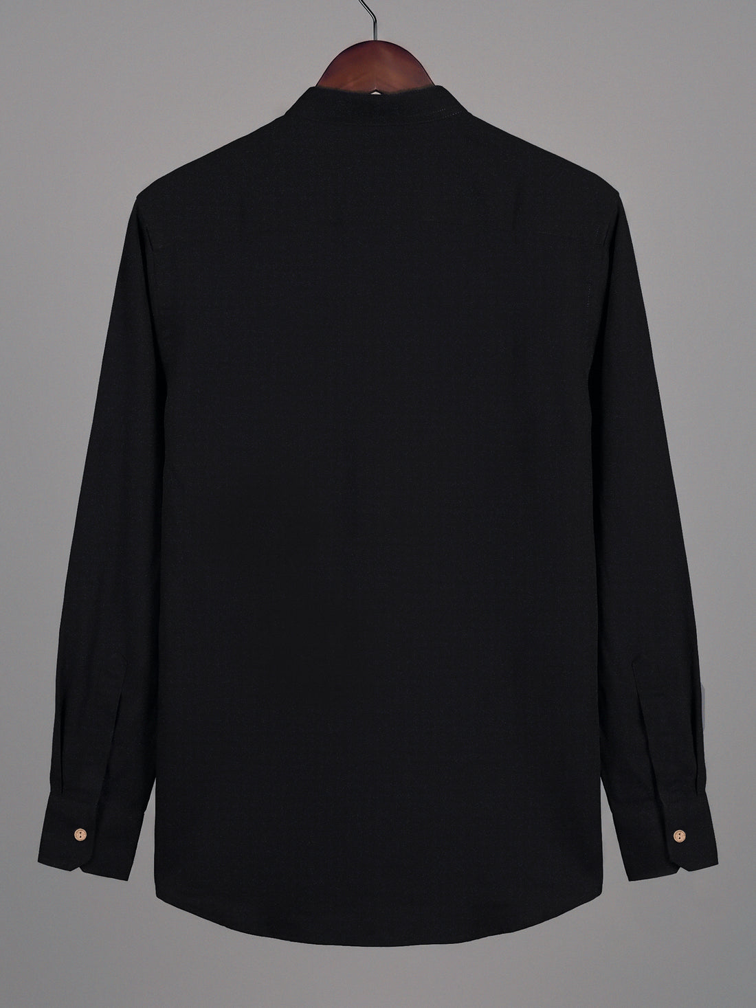 Men’s Black Puer Cotton Shirt – Full Sleeve Classic Summer Essential