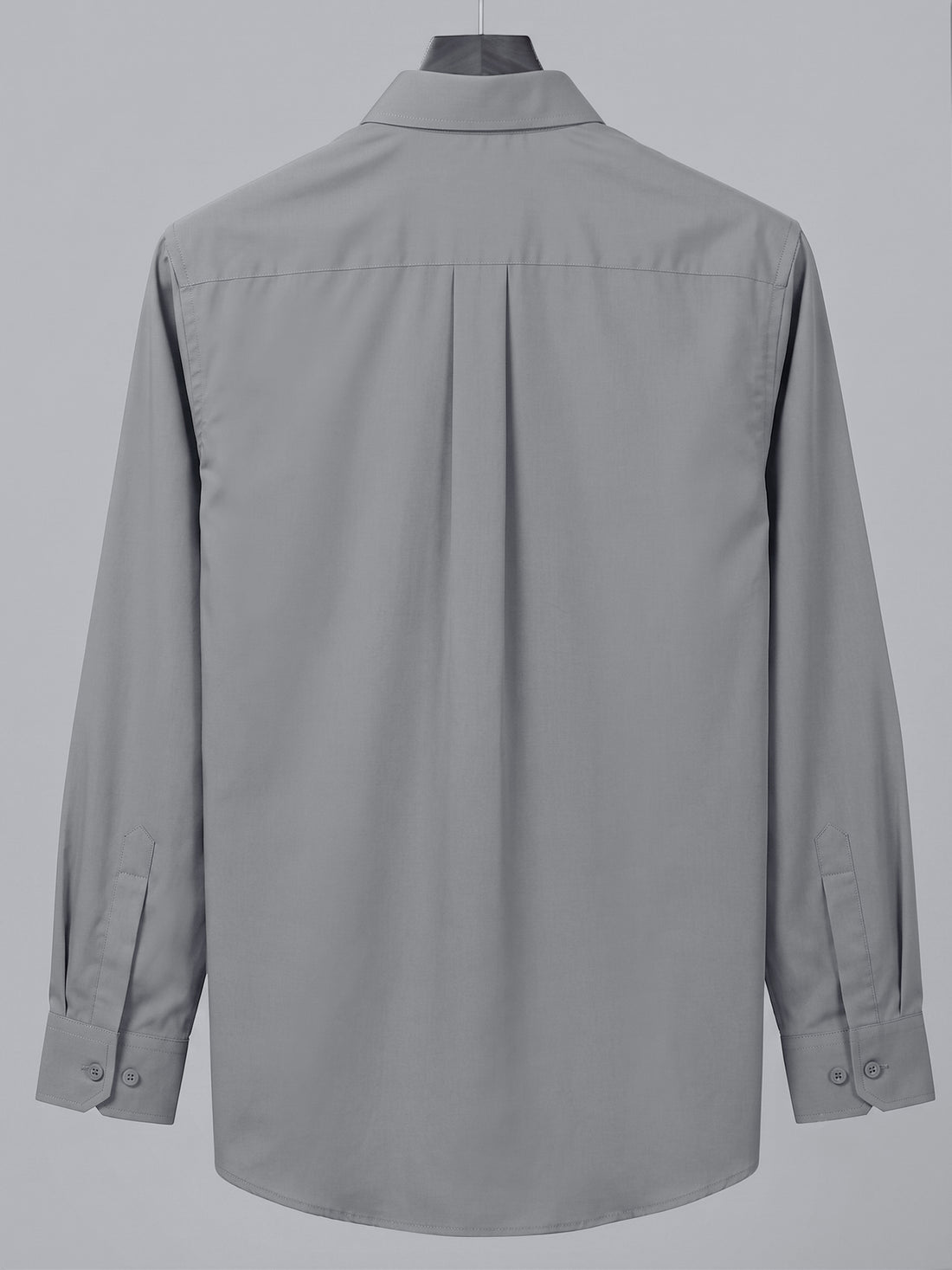 KEENLINE Men’s Premium Oxford Cotton Charcoal Grey Full Sleeve Shirt – Classic Regular Fit