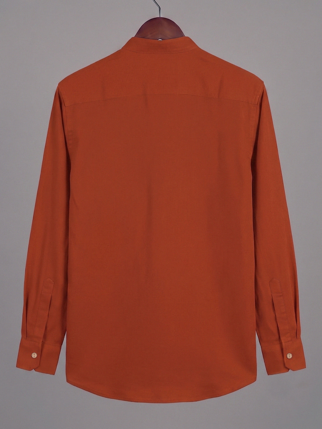 Men’s Mustard Orang Pure Cotton Shirt – Full Sleeve Premium Smart Look