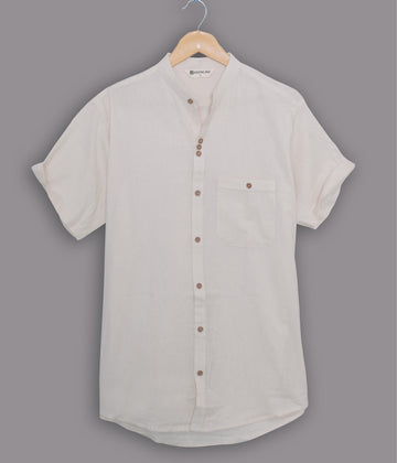 KEENLINE Signature Blush Puer Cotton Shirt – Refined Summer Luxury